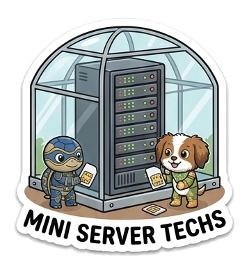 Mini Server Techs sticker